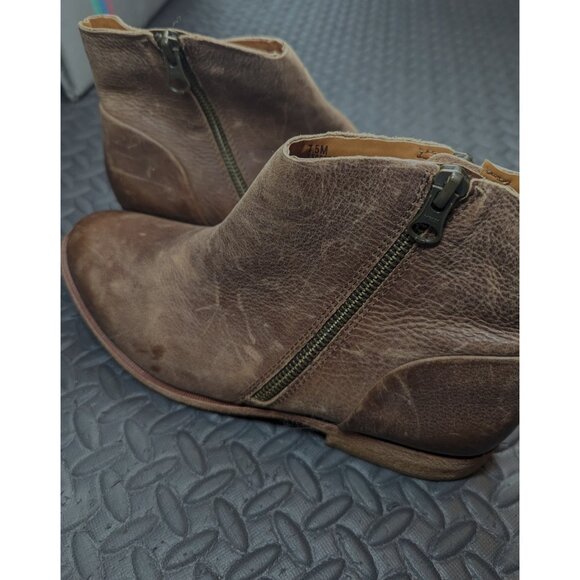 New Womens Kork-Ease Riley Brown Oiled Distressed‎ Leather Ankle Booties NWOB - Picture 4 of 8